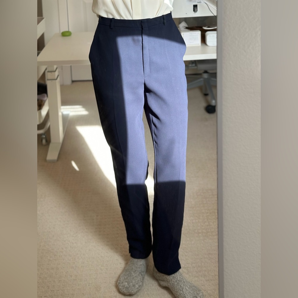 Mango navy slacks